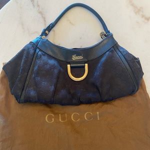 Authentic Gucci D Ring Hobo